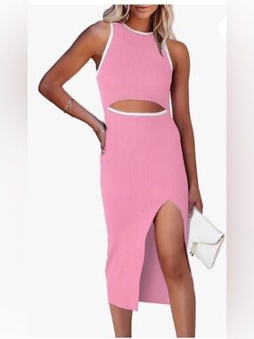 PrettyGarden Sleeveless, Ribbed Dress